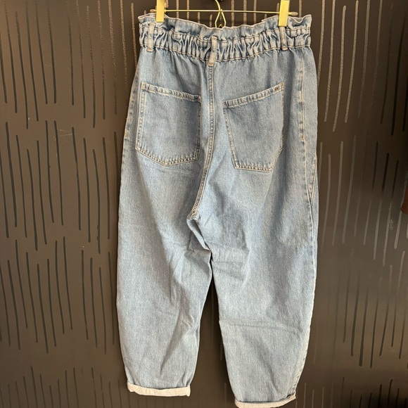 zara paperbag denim jeans - Picture 2 of 4